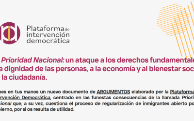 La Prioridad Nacional: un ataque a los derechos fundamentales,a la dignidad de las personas, a la economía y al bienestar socialde la ciudadanía.
